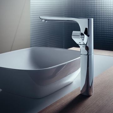 AXOR URQUIOLA umyvadlová stojánková baterie, s odtokovou soupravou, EcoSmart, chrom 11035000 Obrázek - fotka