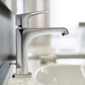 AXOR CITTERIO E umyvadlová stojánková baterie, s odtokovou soupravou, EcoSmart, chrom 36110000 Obrázek - fotka