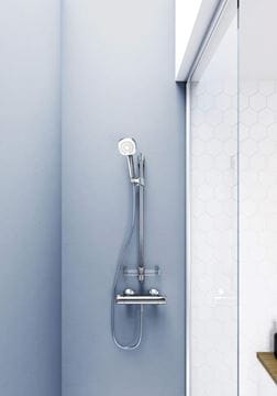 HANSA MICRA sprchová nástěnná baterie, termostatická, Thermo Cool, Eco, chrom 58152171 Obrázek - fotka