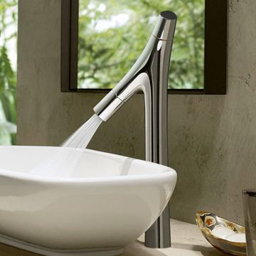 AXOR STARCK ORGANIC umyvadlová stojánková baterie, s odtokovou soupravou, EcoSmart, chrom 12012000 Obrázek - fotka