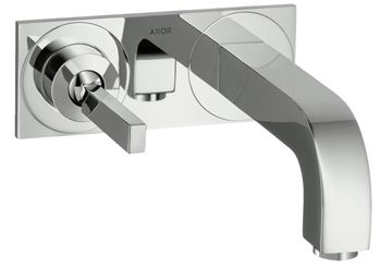AXOR CITTERIO umyvadlová podomítková baterie, s odtokovou soupravou, EcoSmart, chrom