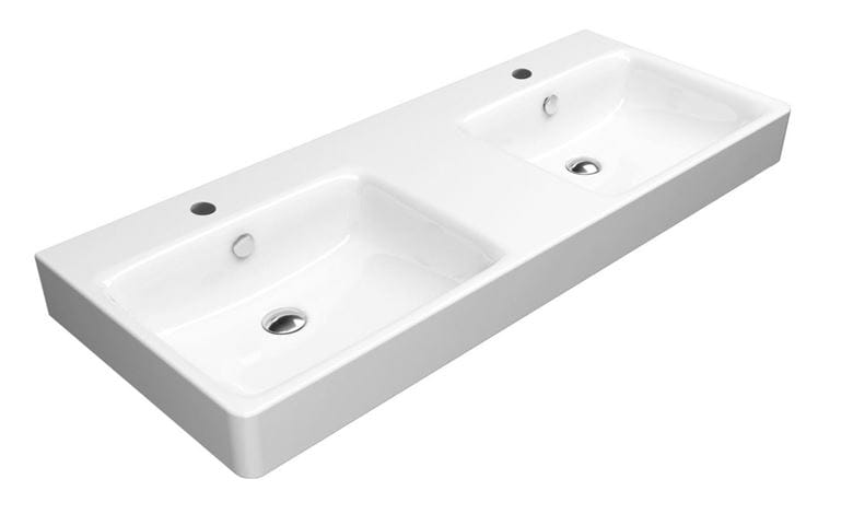 CONCEPT 300 dvojumyvadlo 125 cm, se 2 otvory pro baterie a přepadem, concept clean PLUS 125CO300N Obrázek - Hlavní obrázek