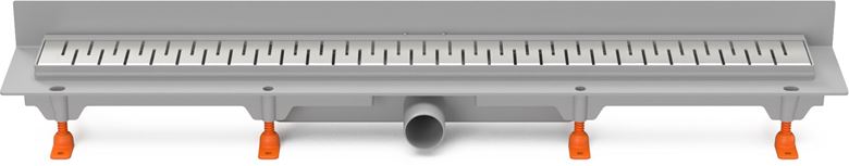 CHUDĚJ sprchový žlab 850 mm, ke stěně, boční odtok DN 40, rošt MEDIUM, plast/matná nerez ocel CH 850 M 3 Obrázek - Hlavní obrázek