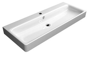 CONCEPT 300 umyvadlo 120 cm, s 1 otvorem pro baterii a přepadem, Cataglaze