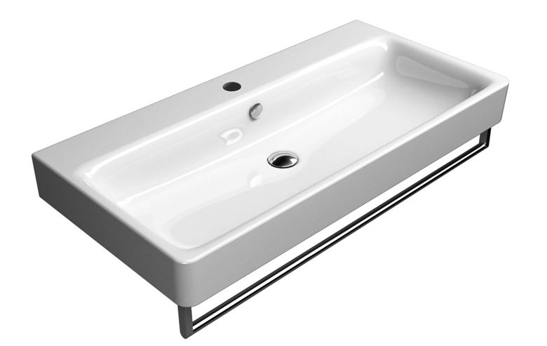 CONCEPT 300 umyvadlo 100 cm, s 1 otvorem pro baterii a přepadem, concept clean PLUS 100CO300N Obrázek - fotka