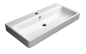 CONCEPT 300 umyvadlo 100 cm, s 1 otvorem pro baterii a přepadem, concept clean PLUS