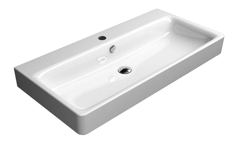 CONCEPT 300 umyvadlo 100 cm, s 1 otvorem pro baterii a přepadem, concept clean PLUS 100CO300N Obrázek - Hlavní obrázek