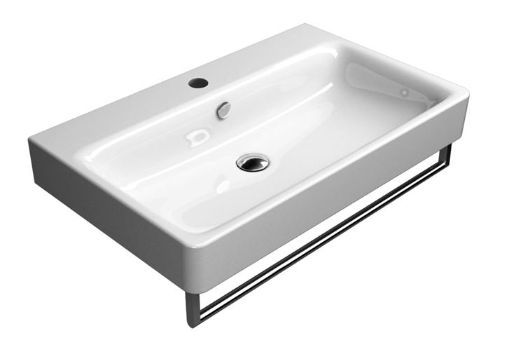 CONCEPT 300 umyvadlo 80 cm, s 1 otvorem pro baterii a přepadem, concept clean PLUS 80CO300N Obrázek - fotka