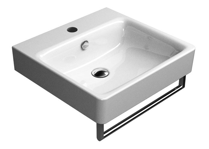 CONCEPT 300 umyvadlo 50 cm, s 1 otvorem pro baterii a přepadem, Cataglaze 50CO300N Obrázek - fotka