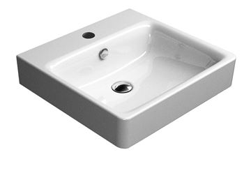 CONCEPT 300 umyvadlo 50 cm, s 1 otvorem pro baterii a přepadem, Cataglaze