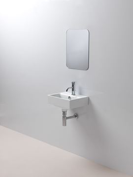 CONCEPT 300 umývátko 40 cm, s otvorem pro baterii a přepadem, concept clean PLUS 40CO300N Obrázek - fotka
