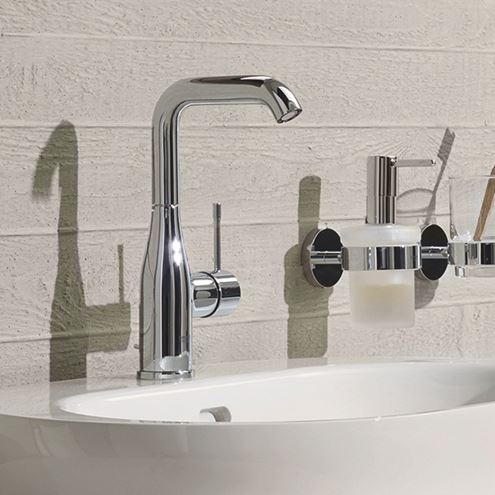 GROHE ESSENCE NEW umyvadlová stojánková baterie, s odtokovou soupravou, Water Saving, chrom 32628001 Obrázek - fotka
