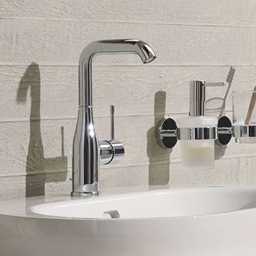 GROHE ESSENCE NEW umyvadlová stojánková baterie, s odtokovou soupravou, Water Saving, chrom 32628001 Obrázek - fotka