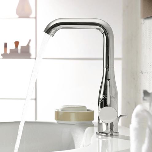 GROHE ESSENCE NEW umyvadlová stojánková baterie, s odtokovou soupravou, Water Saving, chrom 32628001 Obrázek - fotka