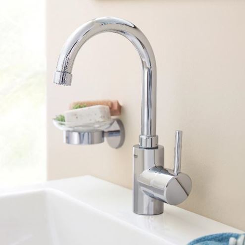 GROHE CONCETTO umyvadlová stojánková baterie, s odtokovou soupravou, chrom 32629002 Obrázek - fotka
