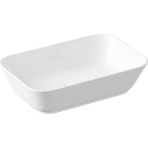 VITRA GEO umyvadlová mísa 59,5 cm, bez přepadu, broušená, VitrAhygiene 7425B001-0016 Obrázek - Hlavní obrázek