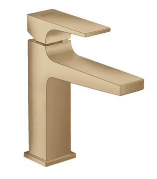 HANSGROHE METROPOL umyvadlová stojánková baterie, s odtokovou soupravou, EcoSmart, kartáčovaný bronz