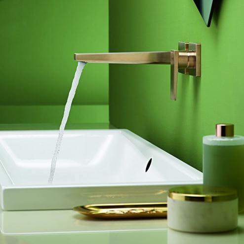 HANSGROHE TALIS E umyvadlová podomítková baterie, s odtokovou soupravou, EcoSmart, zlatá 71734990 Obrázek - fotka