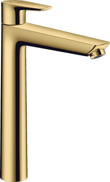 HANSGROHE TALIS E umyvadlová stojánková baterie, EcoSmart, zlatá