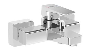 VITRA ROOT SQUARE vanová nástěnná baterie, s přepínačem, chrom