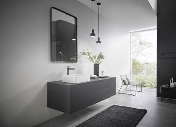 HANSGROHE TALIS E umyvadlová stojánková baterie, EcoSmart, kartáčovaný černý chrom 71717340 Obrázek - fotka