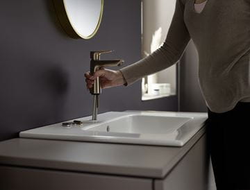 HANSGROHE TALIS E umyvadlová stojánková baterie, EcoSmart, kartáčovaný bronz 71712140 Obrázek - fotka
