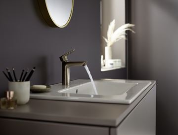 HANSGROHE TALIS E umyvadlová stojánková baterie, EcoSmart, kartáčovaný bronz 71712140 Obrázek - fotka