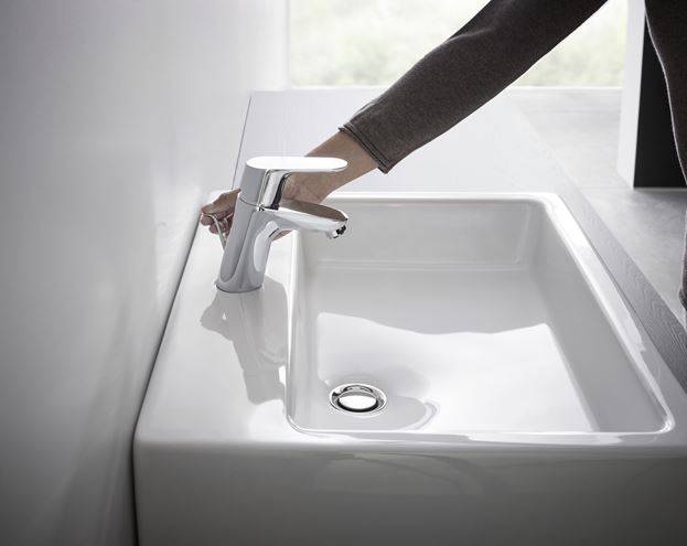 HANSGROHE FOCUS umyvadlová stojánková baterie pro beztlakové ohřívače vody, s odtokovou soupravou, EcoSmart, chrom 31132000 Obrázek - fotka