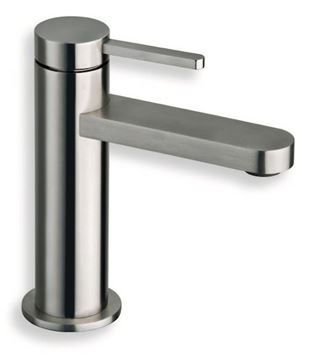CRISTINA UNIX umyvadlová stojánková baterie, s odtokovou soupravou, brushed stainless steel