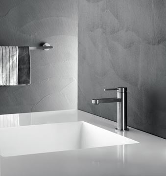 CRISTINA UNIX umyvadlová stojánková baterie, s odtokovou soupravou, brushed stainless steel CRIUX22028 Obrázek - fotka