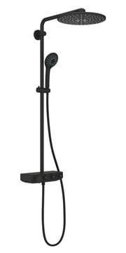 GROHE EUPHORIA SMARTCONTROL SYSTEM 310 DUO sprchový set s termostatickou baterií, horní sprcha, ruční sprcha se 3 proudy, tyč, hadice, phantom black 22120KF0 Obrázek - fotka