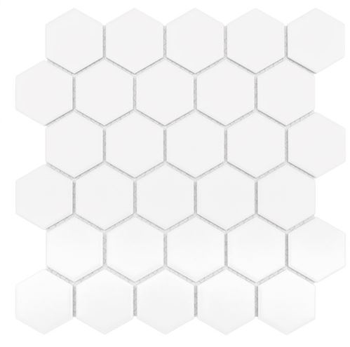 DUNIN HEXAGONIC mozaika 27,1x28,2(5,1x5,8)cm, mat, white HEX. WHITE 51 mat Obrázek - Hlavní obrázek