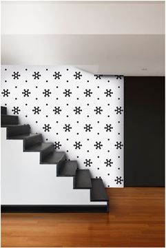 DUNIN HEXAGONIC mozaika 30x26(2,3x2,6)cm, lesk, white black nano MINI HEX. B&W NANO Obrázek - fotka
