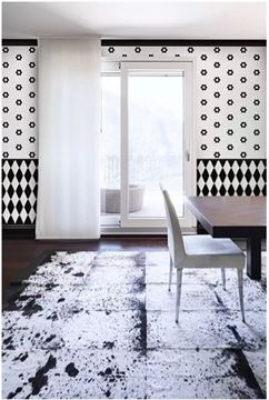 DUNIN HEXAGONIC mozaika 30x26(2,3x2,6)cm, lesk, white black snow MINI HEX. B&W SNOW Obrázek - fotka