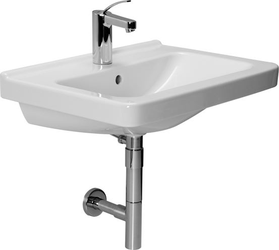 JIKA CUBITO umyvadlo 60 cm, s otvorem pro baterii a přepadem H8104230001041 Obrázek - Hlavní obrázek