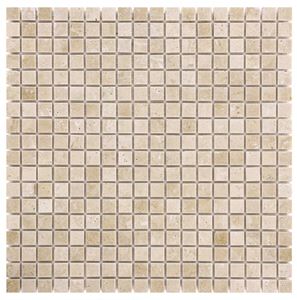 DUNIN TRAVERTINE + EMPERADOR mozaika 30,5x30,5(1,5x1,5)cm, lesk, beige
