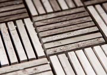 DUNIN WOODSTONE mozaika 30,5x30,5(4,8x0,5)cm, lesk, grey WS GREY TATAMI 48 Obrázek - fotka