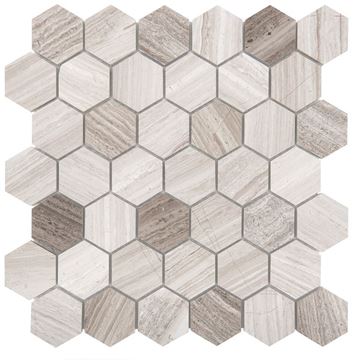 DUNIN WOODSTONE mozaika 29,8x30,2(4,8x5,5)cm, lesk, grey