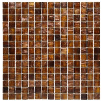 DUNIN JADE mozaika 32,7x32,7(2x2)cm, lesk, brown/gold