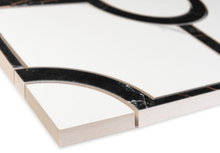 DUNIN LORDY mozaika 30x30cm, lesk, white/black GLOBSTONE CARRARA GP Obrázek - fotka