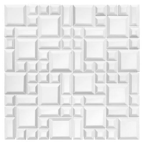 DUNIN VITRUM mozaika 29,8x29,8cm, 3 rozměry dílků, stříbrná/zrcadlo VITRUM DUAL 001 Obrázek - Hlavní obrázek