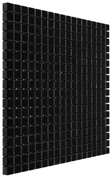 DUNIN BLACK & WHITE mozaika 30,5x30,5(1,5x1,5)cm, lesk, black PURE BLACK 15  Obrázek - fotka