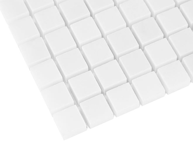 DUNIN BLACK & WHITE mozaika 30,5x30,5(1,5x1,5)cm, lesk, white PURE WHITE 15 Obrázek - fotka