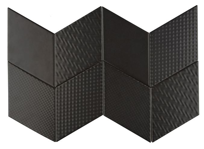 DUNIN ROMBIC obklad 11,5x20cm, mat, black ROMBIC BLACK 03 mat Obrázek - fotka
