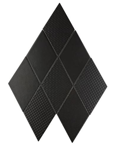 DUNIN ROMBIC obklad 11,5x20cm, mat, black ROMBIC BLACK 02 mat Obrázek - fotka