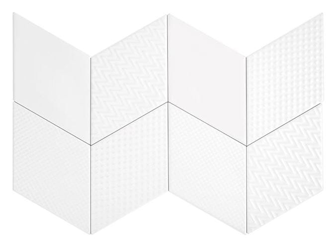DUNIN ROMBIC obklad 11,5x20cm, mat, white ROMBIC WHITE 01 MATT Obrázek - fotka