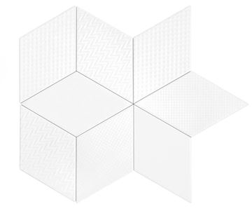DUNIN ROMBIC obklad 11,5x20cm, mat, white ROMBIC WHITE 02 MATT Obrázek - fotka