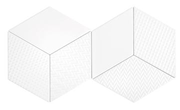 DUNIN ROMBIC obklad 11,5x20cm, mat, white ROMBIC WHITE 03 MATT Obrázek - fotka