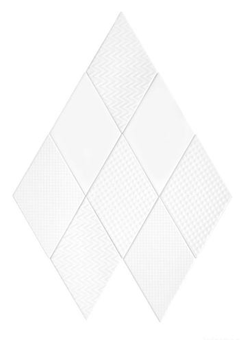 DUNIN ROMBIC obklad 11,5x20cm, mat, white ROMBIC WHITE 02 MATT Obrázek - fotka