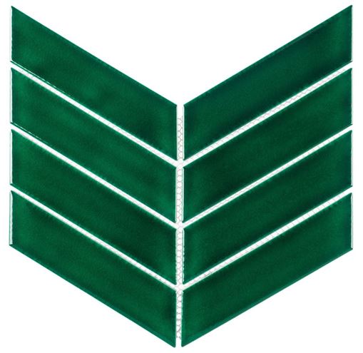 DUNIN ROYAL mozaika 31,8x22,4(18x5,2)cm, lesk, vert R. CHEV. VERT Obrázek - Hlavní obrázek
